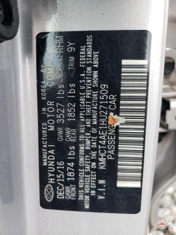 KMHCT4AE1HU271509 2017 HYUNDAI ACCENT photo no. 12