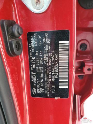 KMHCT4AE1HU288794 2017 HYUNDAI ACCENT photo no. 12