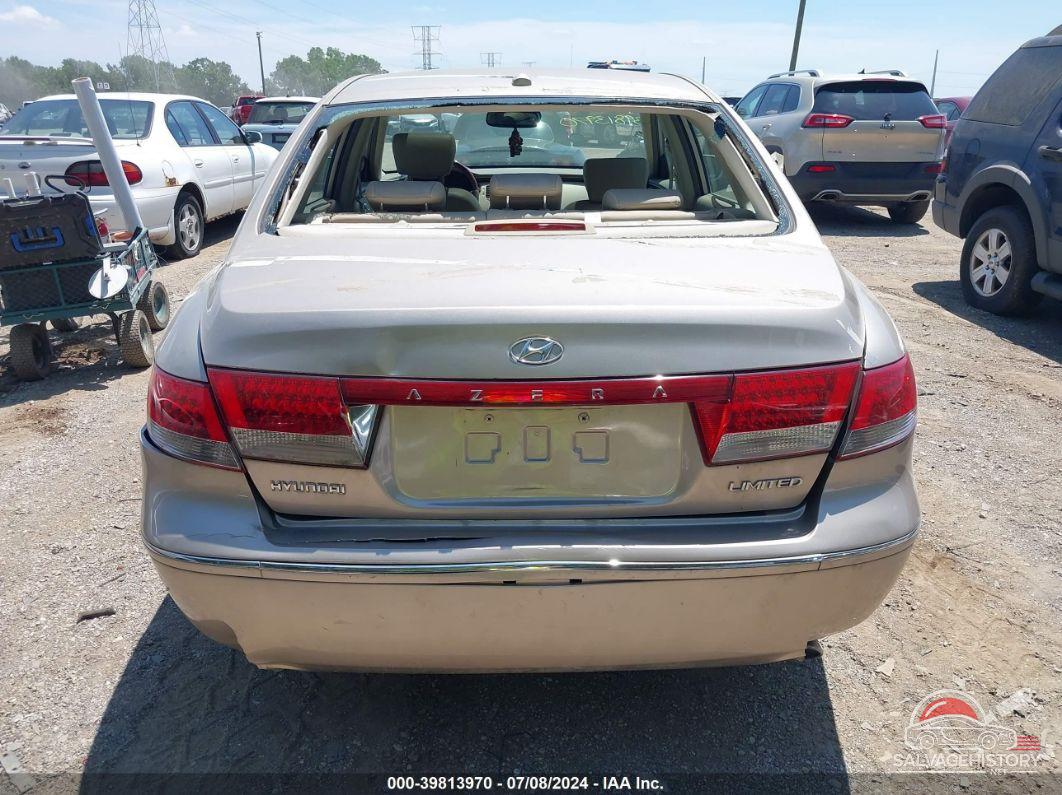 KMHFC46F08A301700 2008 HYUNDAI AZERA photo no. 6