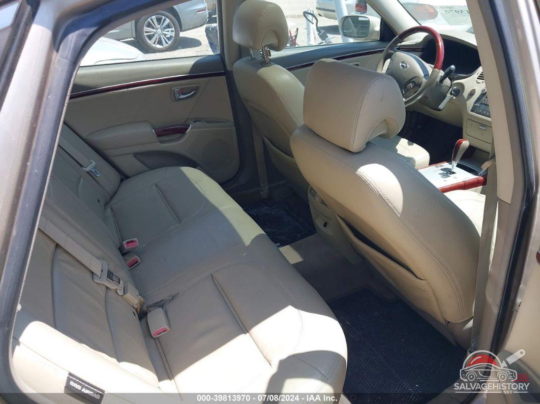 KMHFC46F08A301700 2008 HYUNDAI AZERA photo no. 8
