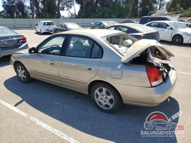 KMHDN45D13U662734 2003 HYUNDAI ELANTRA photo no. 2