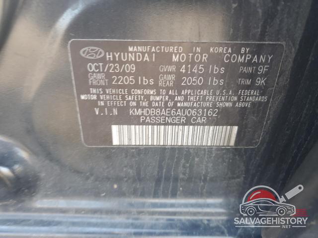 KMHDB8AE6AU063162 2010 HYUNDAI ELANTRA photo no. 12