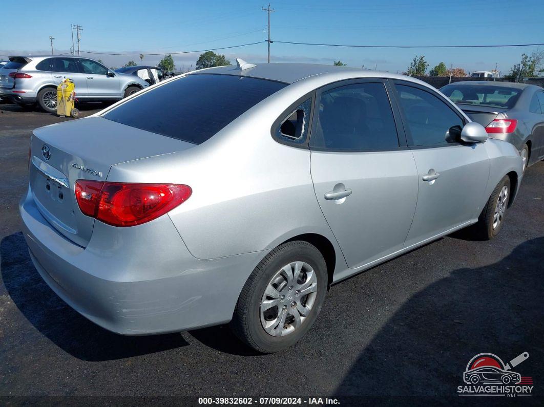 KMHDU4AD4AU189367 2010 HYUNDAI ELANTRA photo no. 4