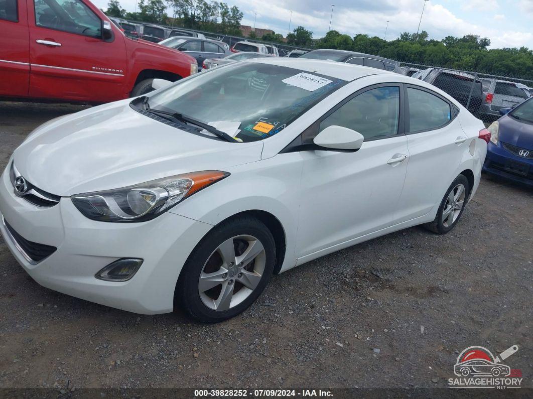 5NPDH4AE0CH112400 2012 HYUNDAI ELANTRA photo no. 2