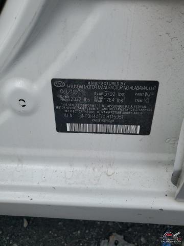 5NPDH4AE8CH115951 2012 HYUNDAI ELANTRA photo no. 12