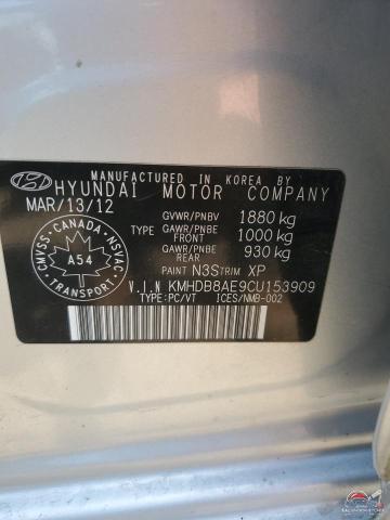 KMHDB8AE9CU153909 2012 HYUNDAI ELANTRA photo no. 12