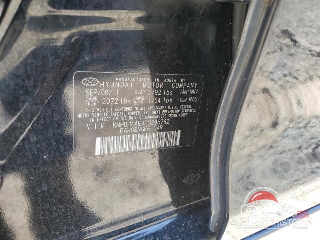 KMHDH4AE3CU295762 2012 HYUNDAI ELANTRA photo no. 12