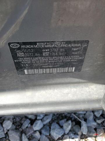 5NPDH4AE0DH416957 2013 HYUNDAI ELANTRA photo no. 12