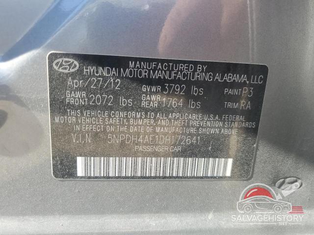 5NPDH4AE1DH172641 2013 HYUNDAI ELANTRA photo no. 12