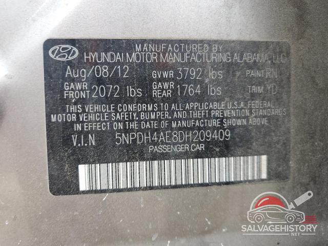 5NPDH4AE8DH209409 2013 HYUNDAI ELANTRA photo no. 13
