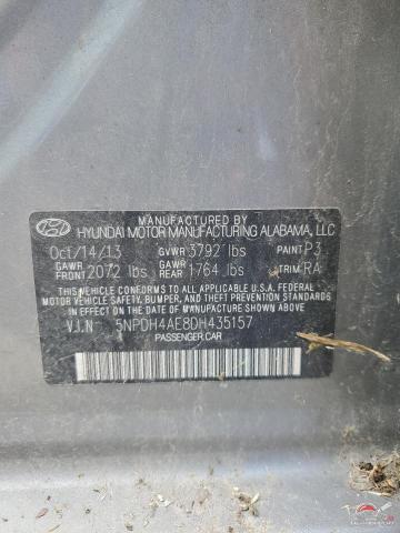 5NPDH4AE8DH435157 2013 HYUNDAI ELANTRA photo no. 12