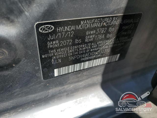 5NPDH4AEXDH200310 2013 HYUNDAI ELANTRA photo no. 12