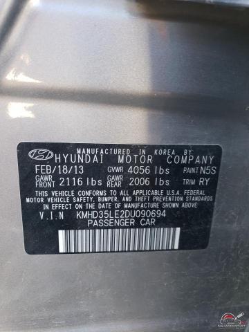 KMHD35LE2DU090694 2013 HYUNDAI ELANTRA photo no. 12
