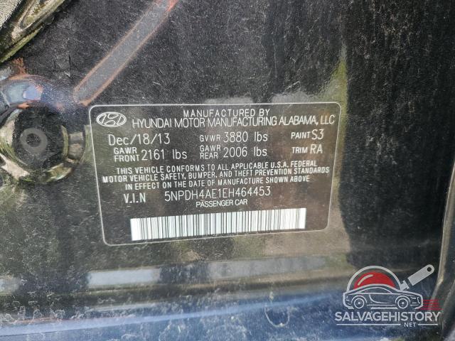 5NPDH4AE1EH464453 2014 HYUNDAI ELANTRA photo no. 12
