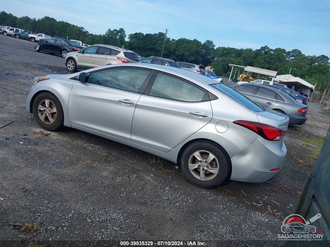 5NPDH4AE2EH482699 2014 HYUNDAI ELANTRA photo no. 3