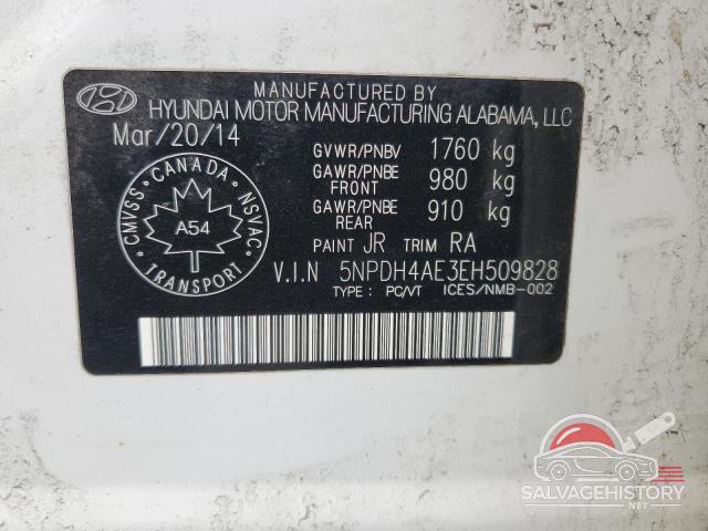 5NPDH4AE3EH509828 2014 HYUNDAI ELANTRA photo no. 13