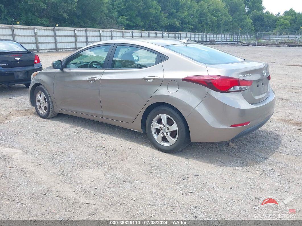 5NPDH4AE7EH530617 2014 HYUNDAI ELANTRA photo no. 3
