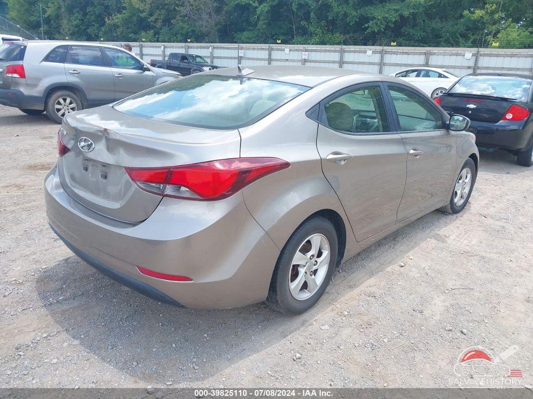 5NPDH4AE7EH530617 2014 HYUNDAI ELANTRA photo no. 4