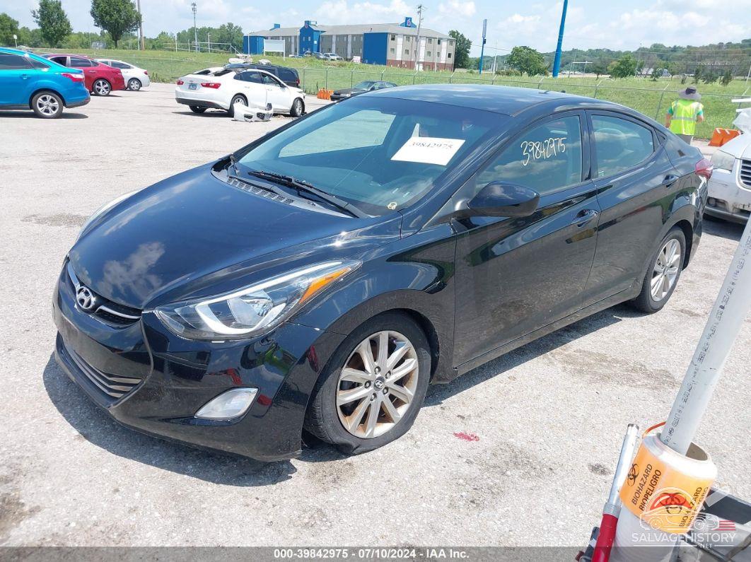 5NPDH4AE7EH546493 2014 HYUNDAI ELANTRA photo no. 2