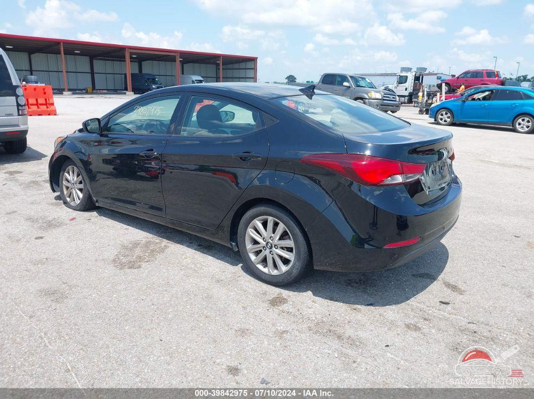 5NPDH4AE7EH546493 2014 HYUNDAI ELANTRA photo no. 3