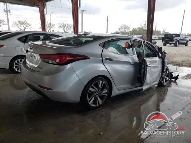 5NPDH4AEXEH463706 2014 HYUNDAI ELANTRA photo no. 3