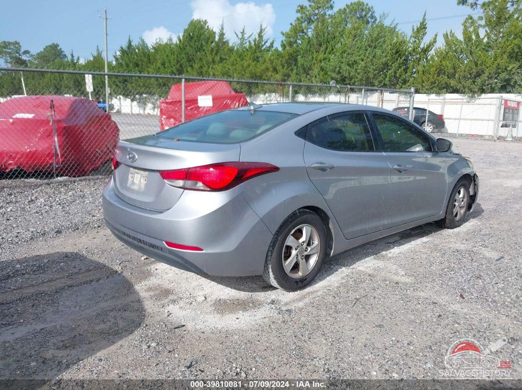 5NPDH4AE7FH641234 2015 HYUNDAI ELANTRA photo no. 4
