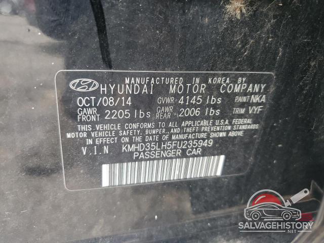 KMHD35LH5FU235949 2015 HYUNDAI ELANTRA photo no. 12