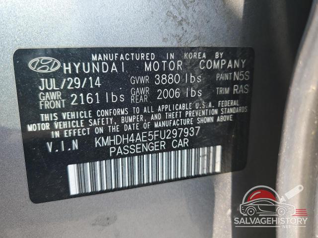 KMHDH4AE5FU297937 2015 HYUNDAI ELANTRA photo no. 12