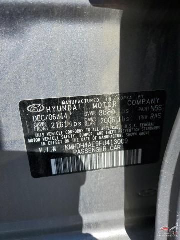 KMHDH4AE9FU413009 2015 HYUNDAI ELANTRA photo no. 12