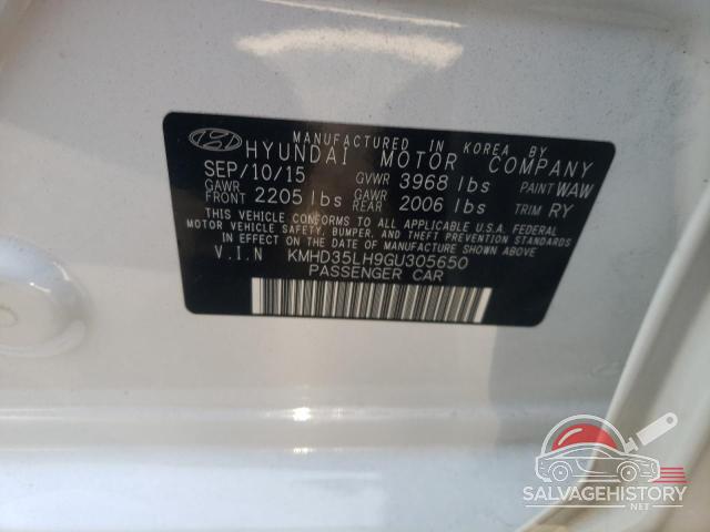 KMHD35LH9GU305650 2016 HYUNDAI ELANTRA photo no. 12