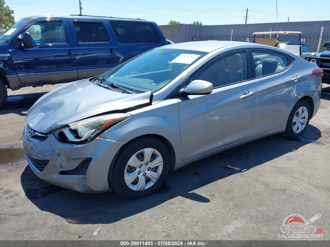 KMHDH4AE2GU542887 2016 HYUNDAI ELANTRA photo no. 2