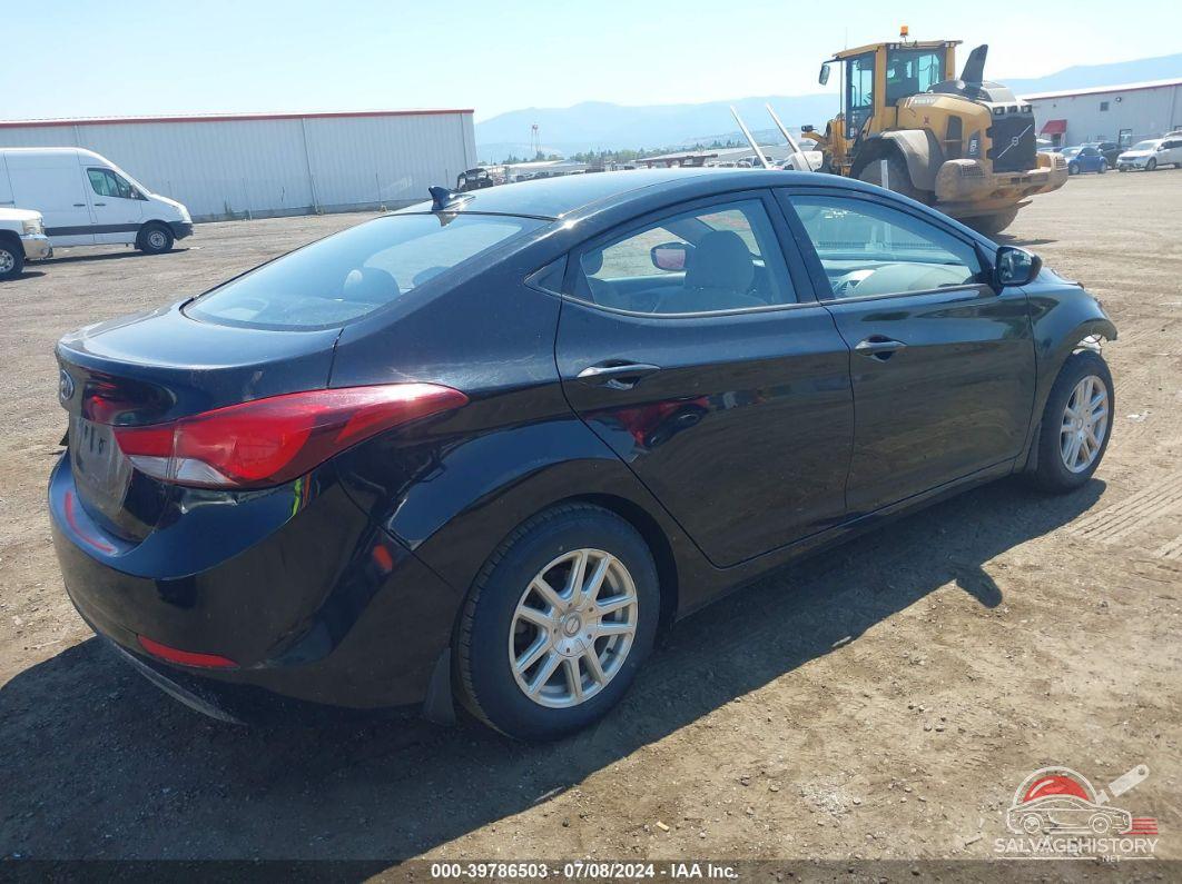 KMHDH4AE5GU481065 2016 HYUNDAI ELANTRA photo no. 4