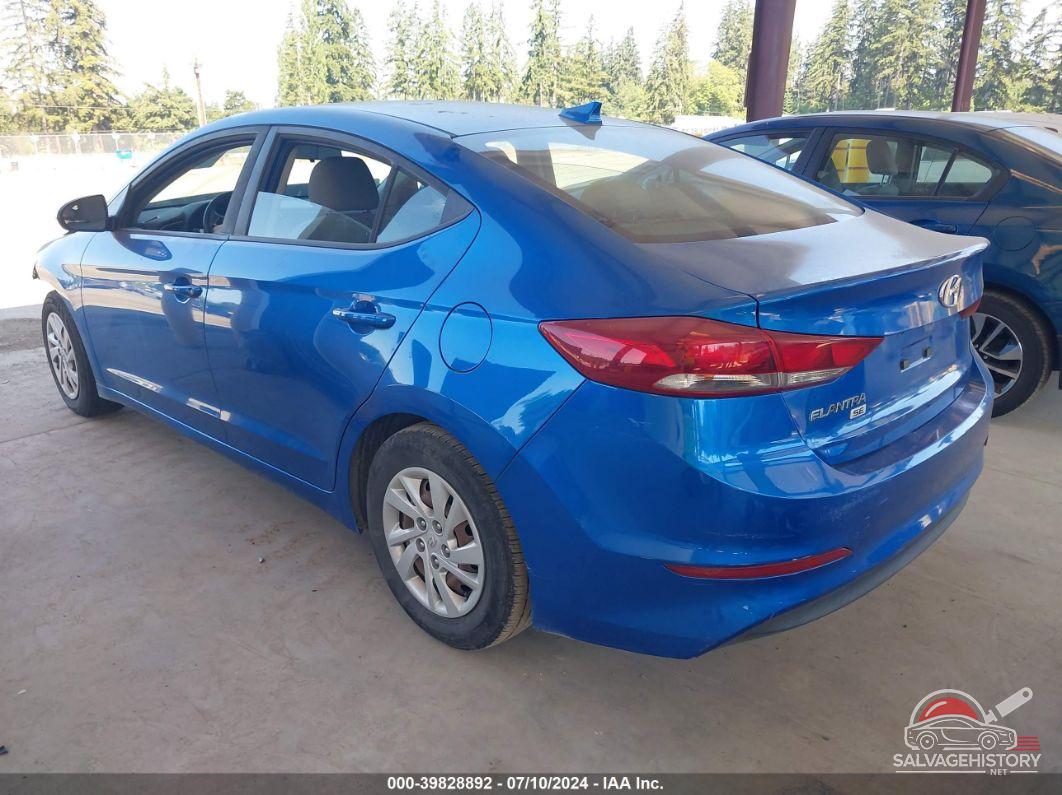 5NPD74LFXHH190909 2017 HYUNDAI ELANTRA photo no. 3