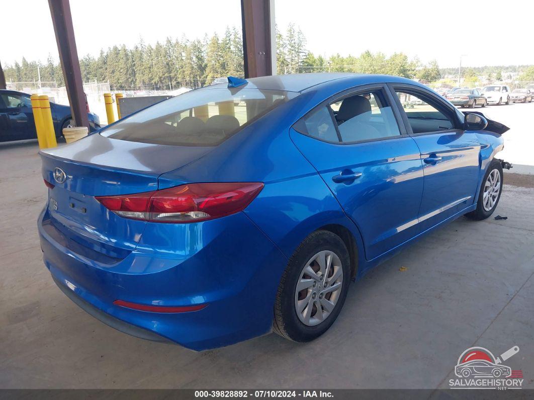 5NPD74LFXHH190909 2017 HYUNDAI ELANTRA photo no. 4