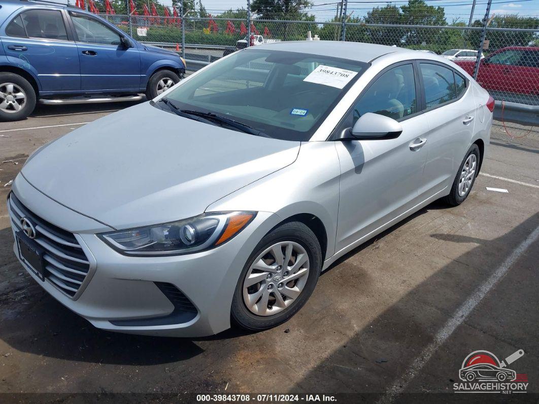 5NPD74LFXHH197469 2017 HYUNDAI ELANTRA photo no. 2