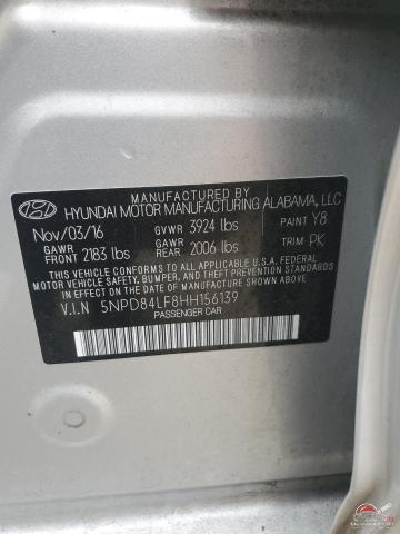 5NPD84LF8HH156139 2017 HYUNDAI ELANTRA photo no. 12