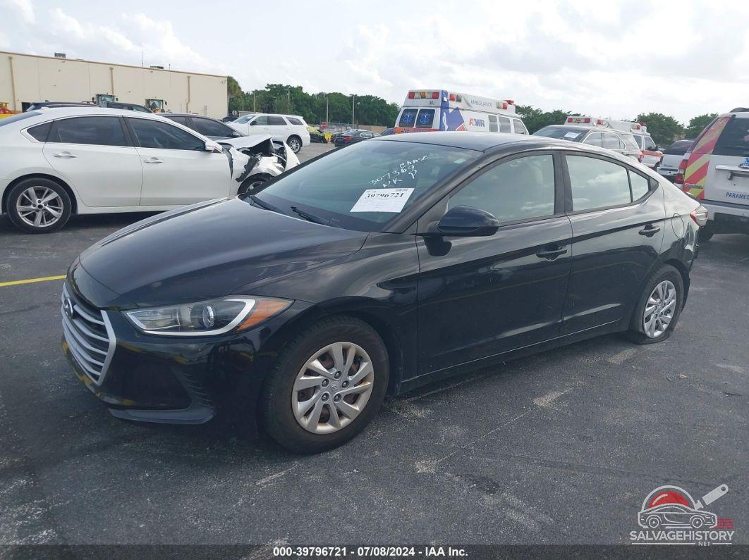 KMHD74LF8HU307369 2017 HYUNDAI ELANTRA photo no. 2