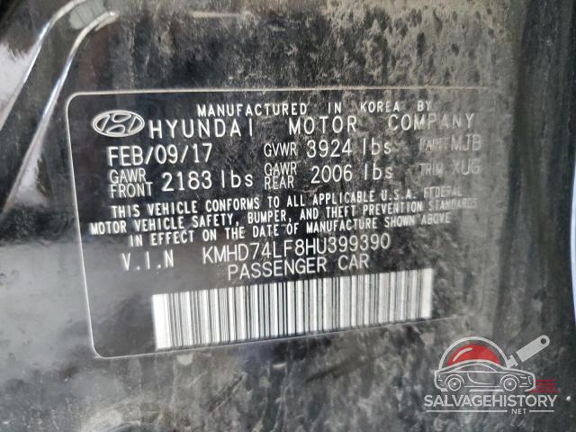 KMHD74LF8HU399390 2017 HYUNDAI ELANTRA photo no. 13