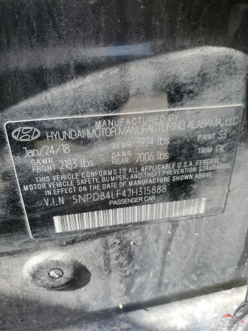 5NPD84LF4JH315888 2018 HYUNDAI ELANTRA photo no. 12