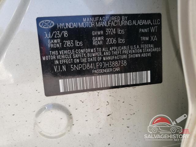 5NPD84LF9JH388738 2018 HYUNDAI ELANTRA photo no. 12