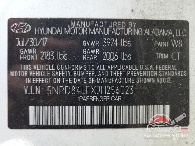 5NPD84LFXJH256023 2018 HYUNDAI ELANTRA photo no. 13