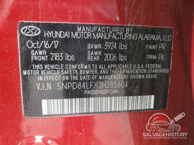 5NPD84LFXJH285604 2018 HYUNDAI ELANTRA photo no. 13