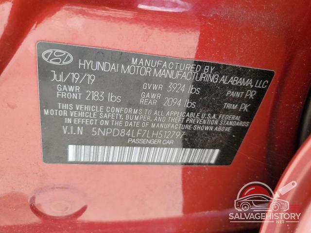 5NPD84LF7LH512797 2020 HYUNDAI ELANTRA photo no. 12