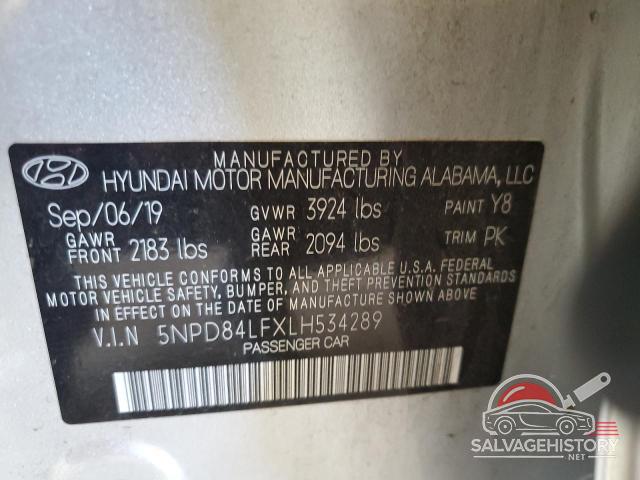 5NPD84LFXLH534289 2020 HYUNDAI ELANTRA photo no. 12