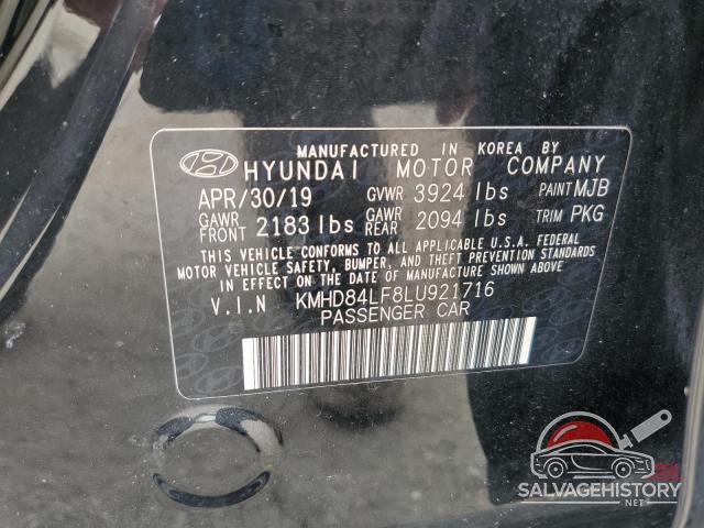 KMHD84LF8LU921716 2020 HYUNDAI ELANTRA photo no. 13