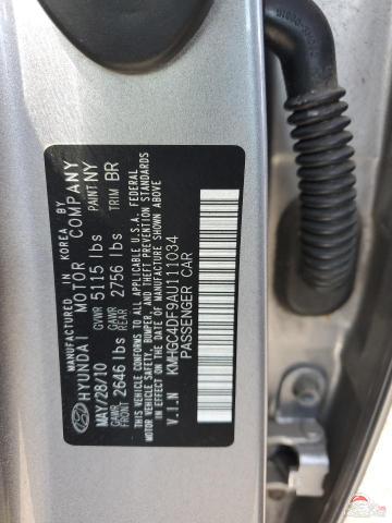 KMHGC4DF9AU111034 2010 HYUNDAI GENESIS photo no. 12