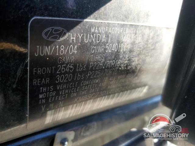 KM8SC73DX4U824587 2004 HYUNDAI SANTA FE photo no. 12