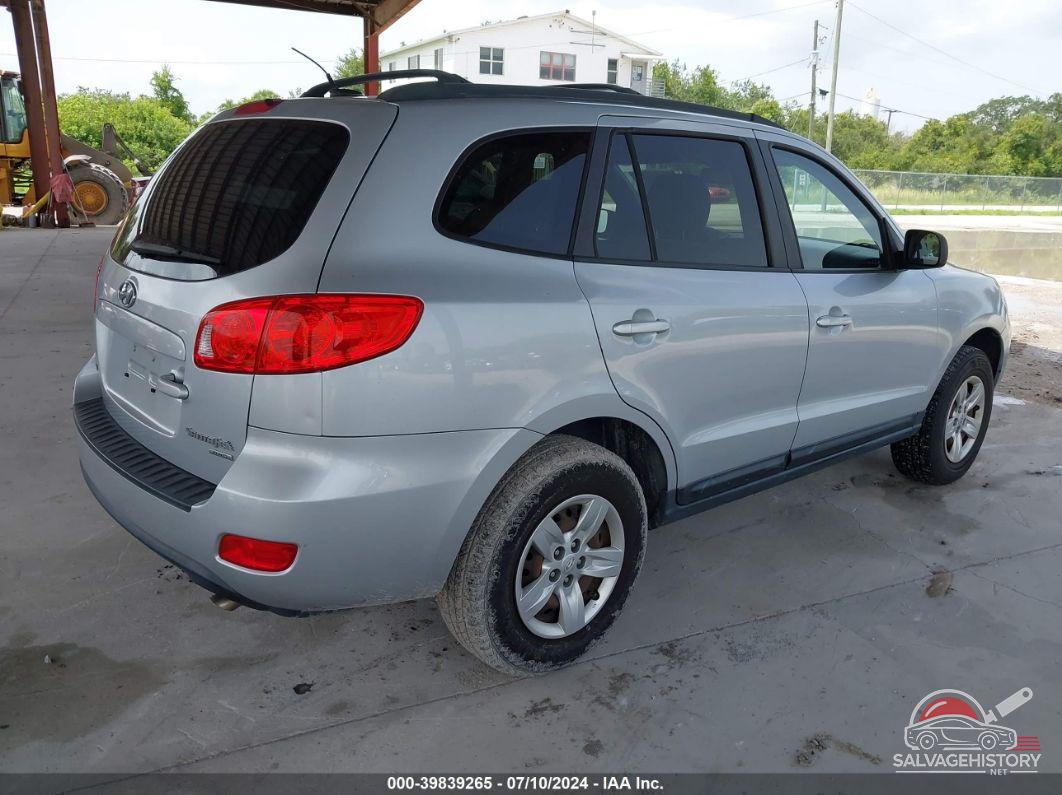 5NMSG73D29H289004 2009 HYUNDAI SANTA FE photo no. 4