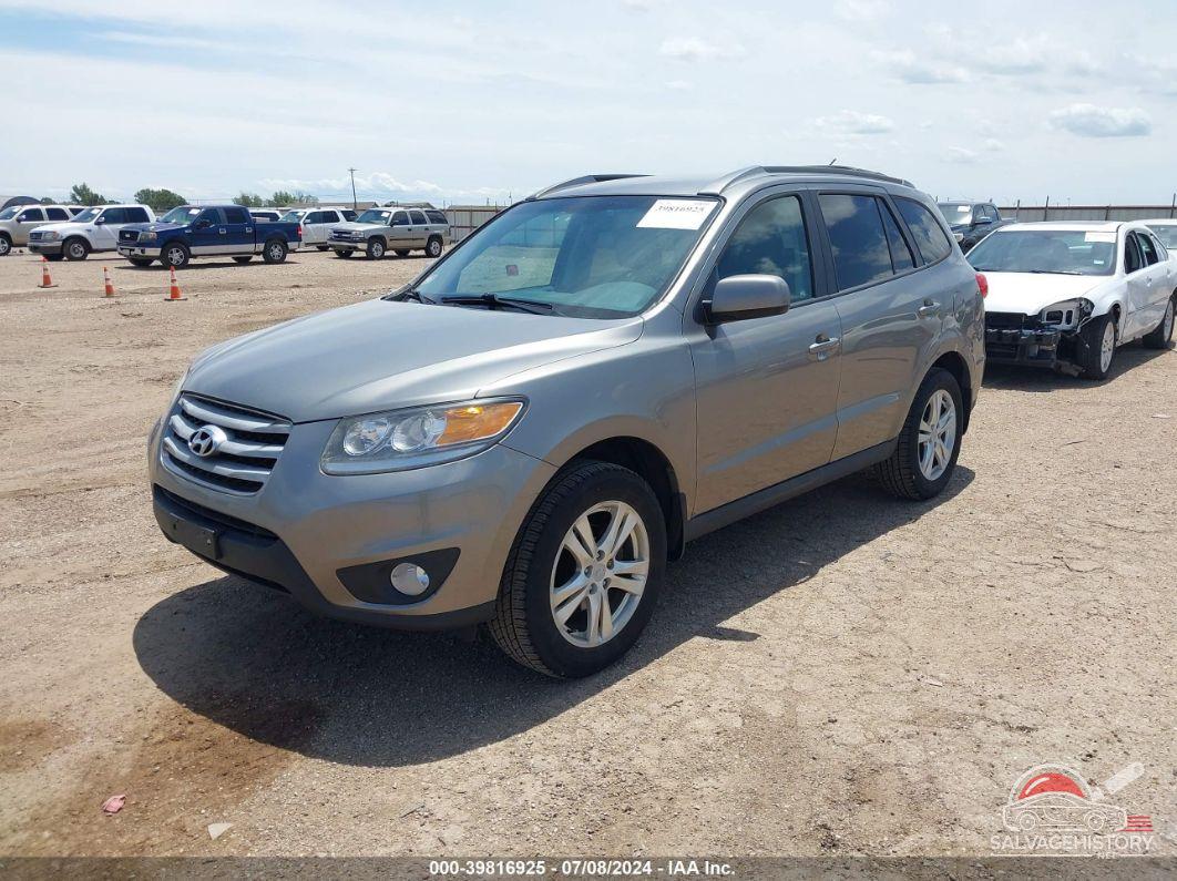 5XYZHDAGXCG108580 2012 HYUNDAI SANTA FE photo no. 2