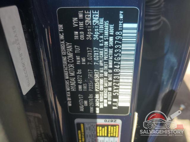 5XYZT3LB4JG533798 2018 HYUNDAI SANTA FE photo no. 13